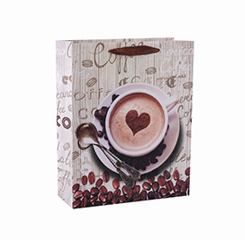 High-Grade Coffee Packing Paper Bag For Coffee Shop with 4 Designs Assorted