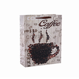 High-Grade Coffee Packing Paper Bag For Coffee Shop with 4 Designs Assorted