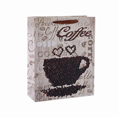 High-Grade Coffee Packing Paper Bag For Coffee Shop with 4 Designs Assorted