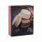 Fashionable Custom printed macaroon paper bags with ribbon handle