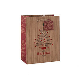 Large Size Eco-friendly Custom Logo Printed Handle Paper Bag with Hang Tag with Different Size