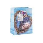 Eco-friendly Material Custom Printing Wine Paper Gift Bag with Hang Tag
