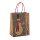 Wholesale Custom Christmas Brown Kraft Shopping Gift Paper Bag With Handles