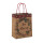 Wholesale Custom Christmas Brown Kraft Shopping Gift Paper Bag With Handles