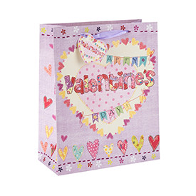 New Design Love Paper Gift Bags and Shopping Bags For Valentine's Day