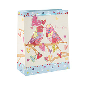 New Design Love Paper Gift Bags and Shopping Bags For Valentine's Day