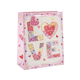 New Design Love Paper Gift Bags and Shopping Bags For Valentine's Day