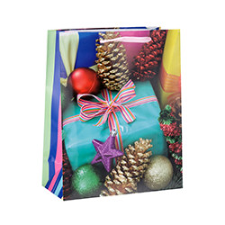 Cardboard Packaging Merry Christmas Shopping Paper Bags