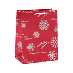 New Design Decorative Hot Stamping Christmas Gift Paper Package Bags