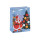 Fashion Custom Printing Craft Christmas Paper Gift Bags with 3 Designs Assorted