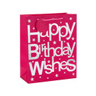 Luxury Hot Stamping Happy Birthday Wishes Gift Paper Bags