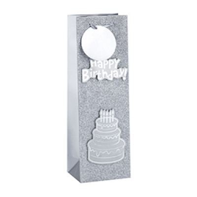 Customized Logo Printing Flat Bottom Handled Luxury Paper Wine Bags