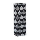 Luxury Wine Bag With Customized Logo Flat Bottom Handled Paper Bags