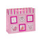 Cute Baby Photo Design Gift Paper Bags with Ribbon Handle