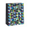 Geometric Figure Pattern Foldable Ribbon Handle Gift Paper Bags