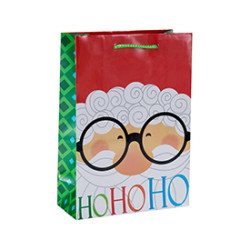 Lovely offset printed Christmas gift packing bag with 4 designs assorted