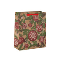 Wholesale Customized Various Sizes Unique Design Paper Gift Bag with 2 Designs Assorted