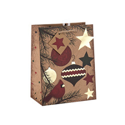 Factory Price Eco-friendly Durable Custom Size Paper Bag with Different Size with 2 Designs Assorted
