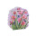 Fancy Design Flower Print Paper Bags with Your Own Logo with 4 Designs Assorted