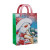 Custom printed Father Christmas paper gift bag with 4 designs assorted