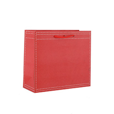 Fabric Effect Lux Quality Printed Paper Bags Premium Shopping Gift Bags