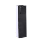 Classic&Popular Solid Colors Red and Black Wine Gift Bags With PP Tied Ropes and Rectangular Hangtag