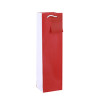 Classic&Popular Solid Colors Red and Black Wine Gift Bags With PP Tied Ropes and Rectangular Hangtag
