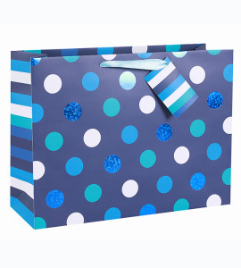 Everyday White Card Paper Custom Big Bow Paper Bag