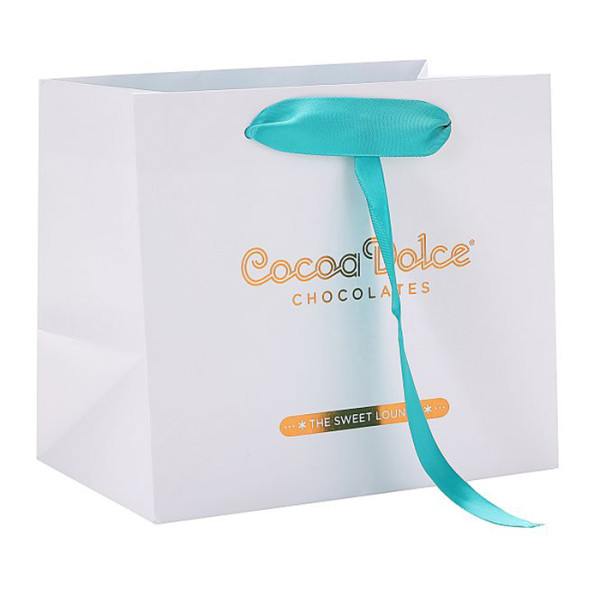 Cocoa Dolce Chocolates Custom Paper Gift Bag