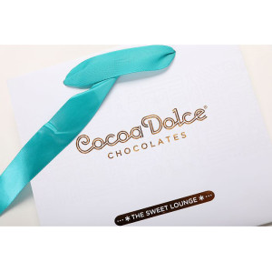 Cocoa Dolce Chocolates Custom Paper Gift Bag