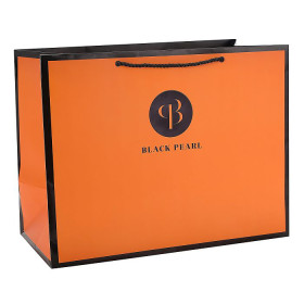 Black Pearl Custom Cosmetic paper bag