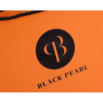 Black Pearl Custom Cosmetic paper bag