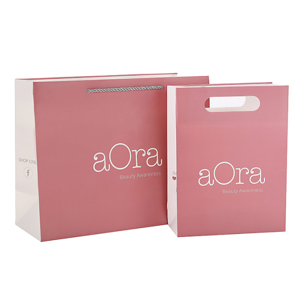 Aora Beauty Awareness Customized Paper Shopping Bag
