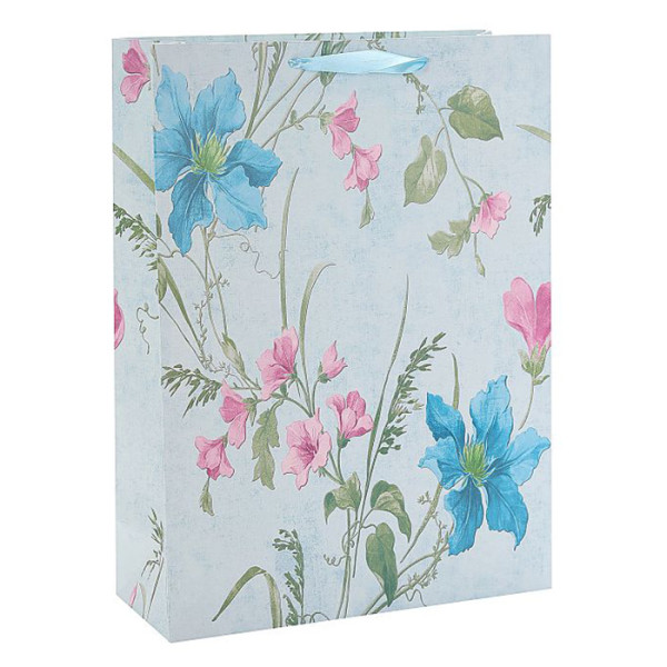 Everyday White Card Paper Custom Flower Paper Bag