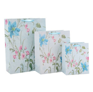 Everyday White Card Paper Custom Flower Paper Bag