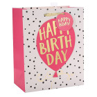Happy Birthday Custom Paper Bags With Hot Foil Stamping
