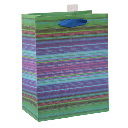 White card paper bag with CMYK