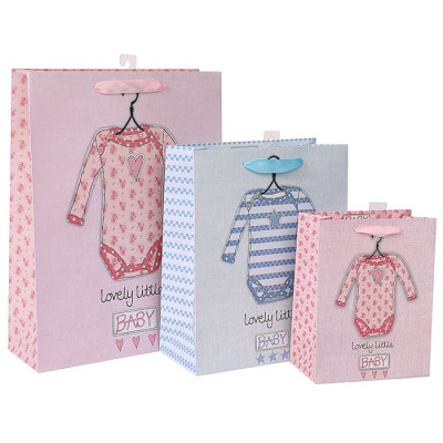 White card paper bag with embossed sport UV