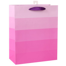 White card paper bag with Pink gradient