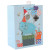 White card paper bag with 3D and glitter