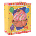 White card paper bag with 3D and glitter