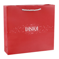 Cosmetics industry Customized White Card Paper Bag with Three Strands Of Rope