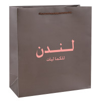 London Luxuries Customized Logo Paper Carrier Bags 2 Pantone Color Printing