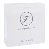 White Card Paper Bag With Customized Logo For Jewelry Industry