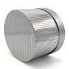 Cylindrical Shaped Glossy Silver Striped Flower Paper Gift Box