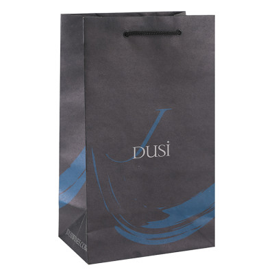 Personalised Wine Paper Bags Made Of Brown Kraft paper and logo printed