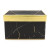 Wholesale Square Marble Printing Cardboard Flower Boxes With Gold Lid Stock Available