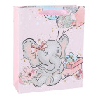 Baby Boy&Girl Paper Gift Bags Baby Shower Birthday Paper Bags Paper Shopping Bags With Glitter