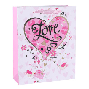 Save on Paper Valentine's Day Bags With The Lowest Wholesale Prices 4 Models Assorted