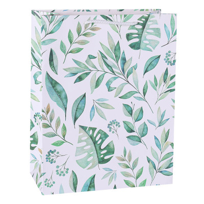 Tropical Party Favor Gift Bags With Colorful Glitter On Front Side 4 Models Assorted